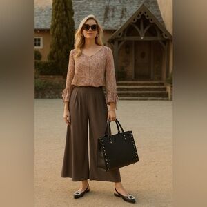 Paisley chic belle sleeve blouse Xl